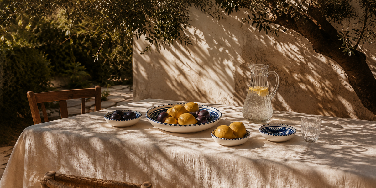 Les couleurs de la Méditerranée qui inspirent l'art de la table