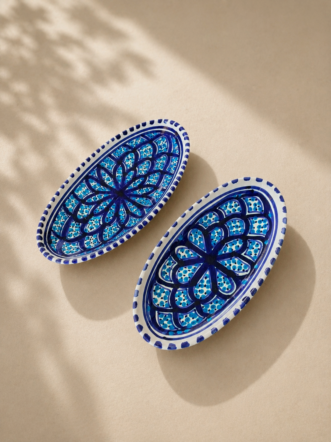 Lot de 2 plats ovales | Collection Sidi Bou Saïd