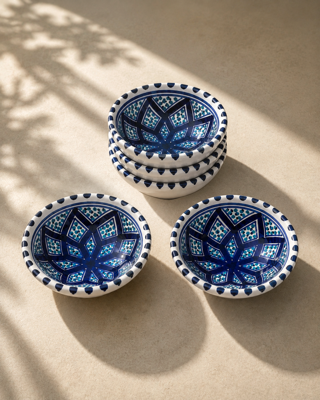 Lot de 6 bols | Collection Sidi Bou Saïd
