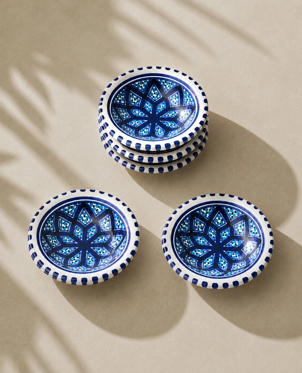 Lot de 6 coupelles | Collection Sidi Bou Saïd