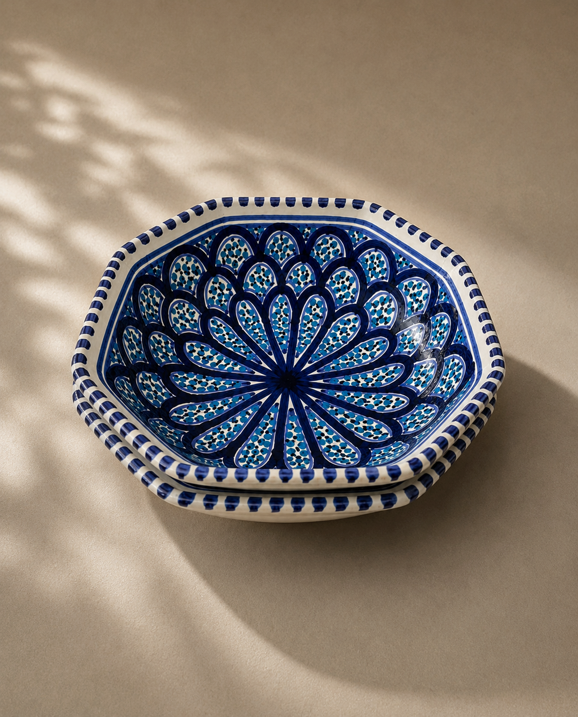 Plat octogonal | Collection Sidi Bou Saïd