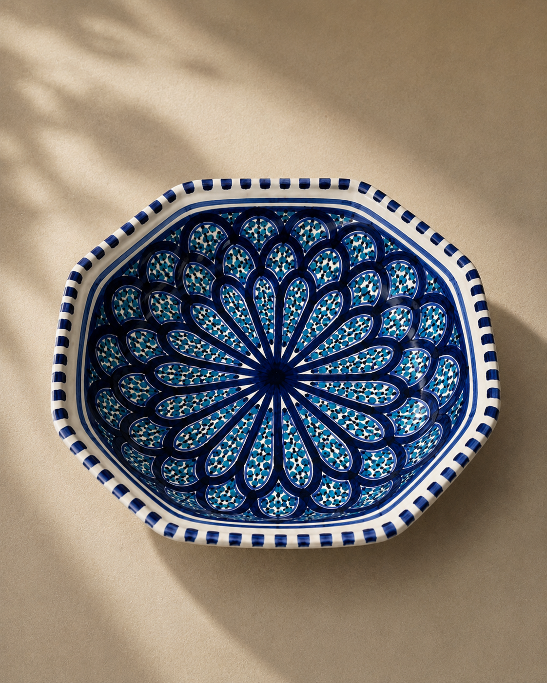 Plat octogonal | Collection Sidi Bou Saïd