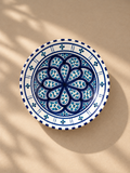 Petite assiette creuse Sidi Bou Saïd motif 2 vue de dessus