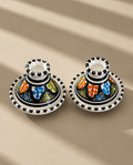 Lot de 2 mini plats à tajine en céramique artisanale tunisienne de la collection Djerba.