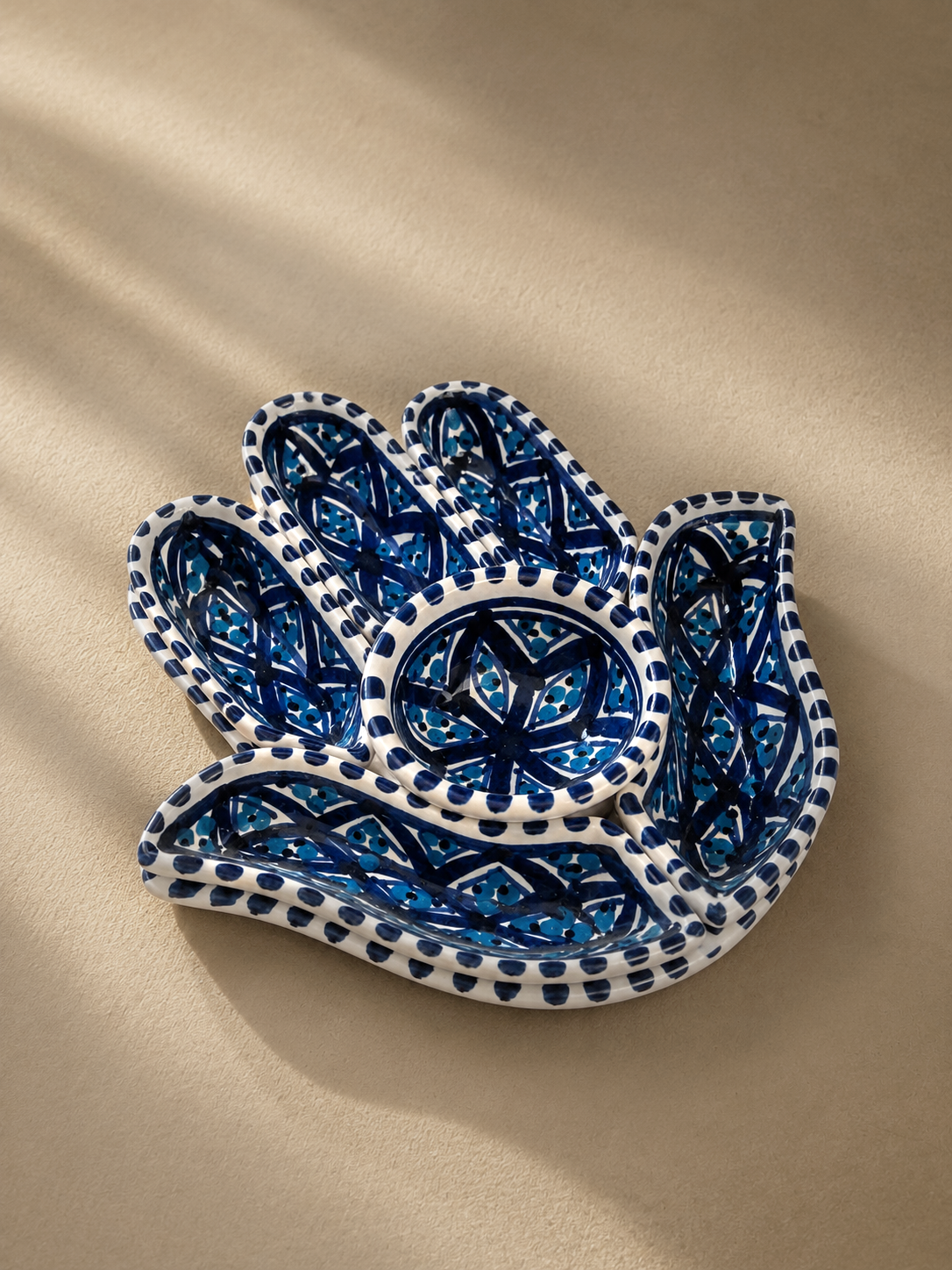 Service apéritif Main de Fatma | Collection Sidi Bou Saïd