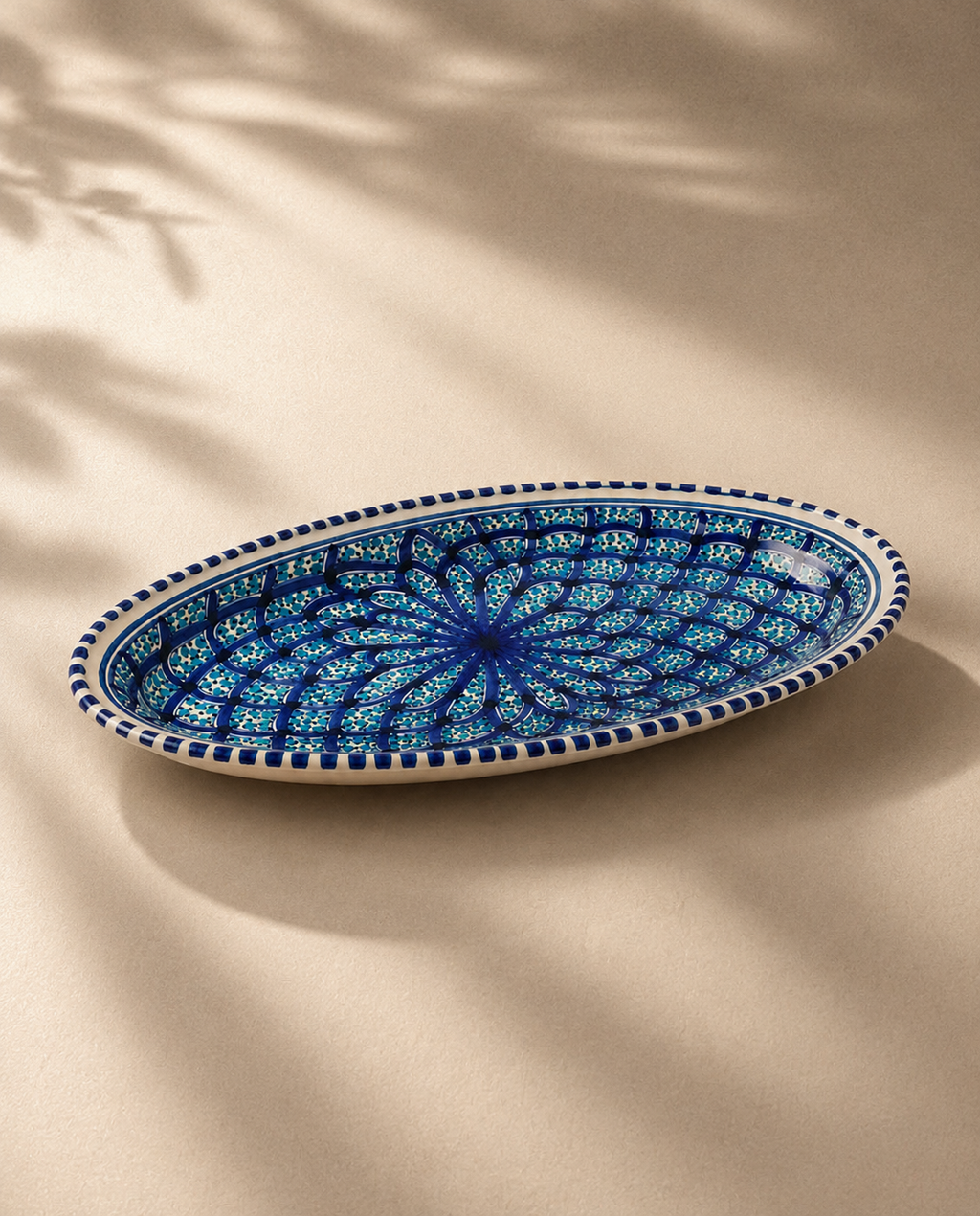 Grand plat ovale | Collection Sidi Bou Saïd