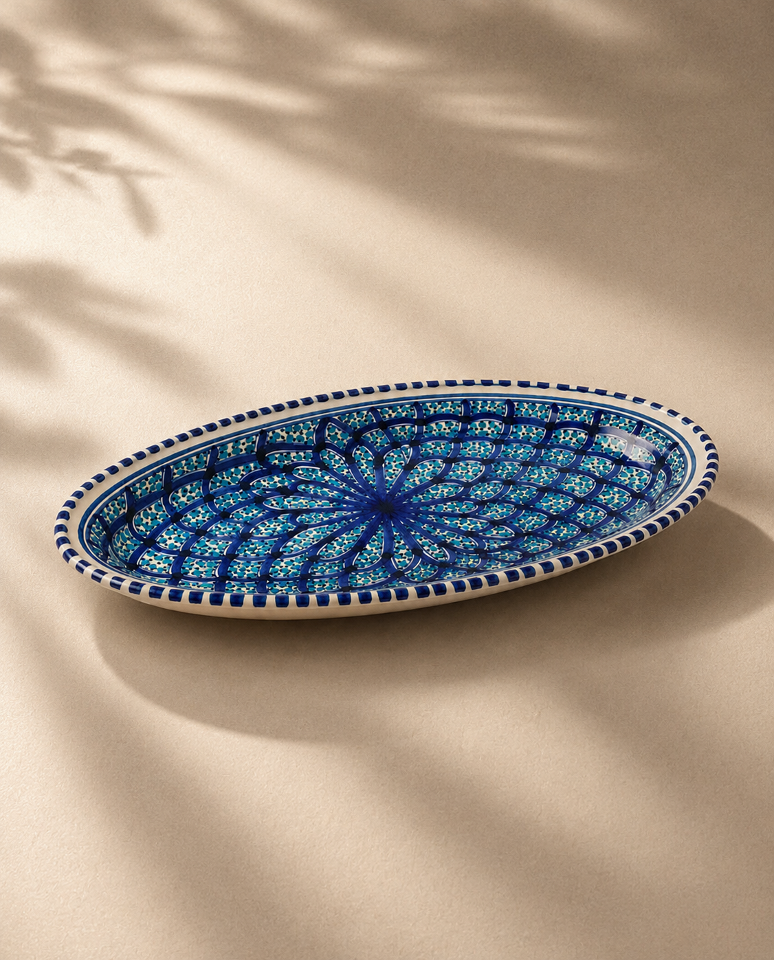 Grand plat ovale | Collection Sidi Bou Saïd