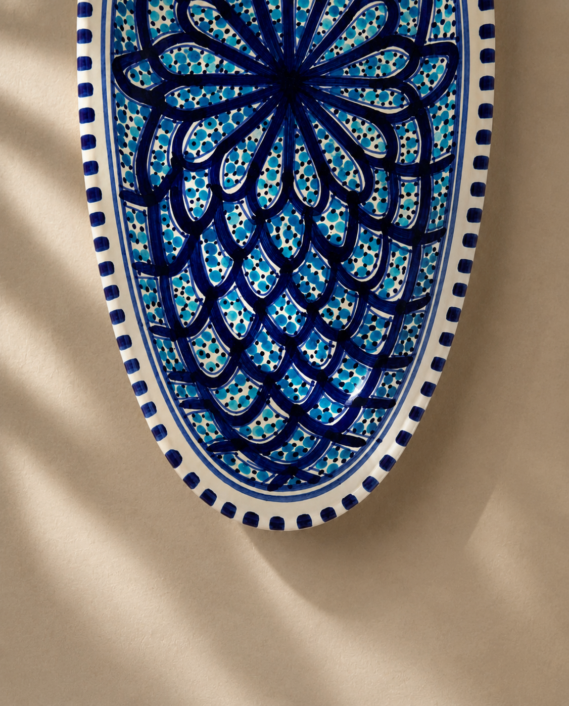 Grand plat ovale | Collection Sidi Bou Saïd