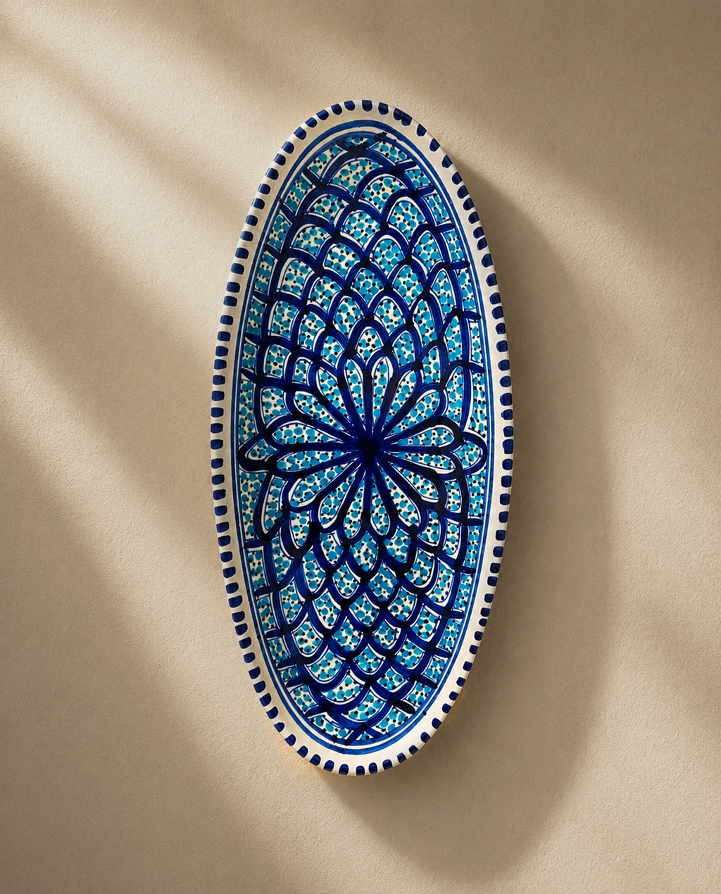 Grand plat ovale | Collection Sidi Bou Saïd